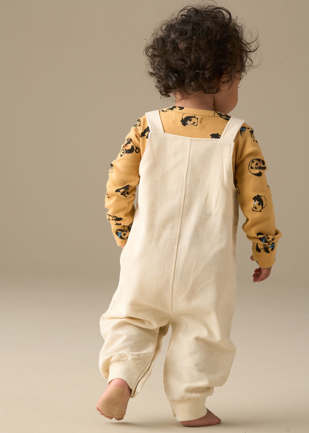 denim baby boy cord dungaree and bodysuit