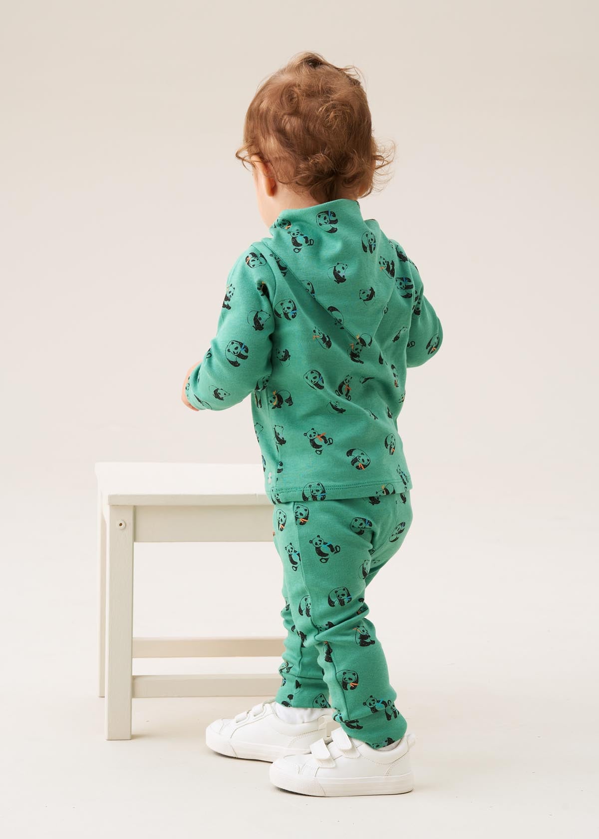 Albie Panda Print Top And Legging Set