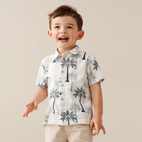 Jamie Palm Striped Shirt