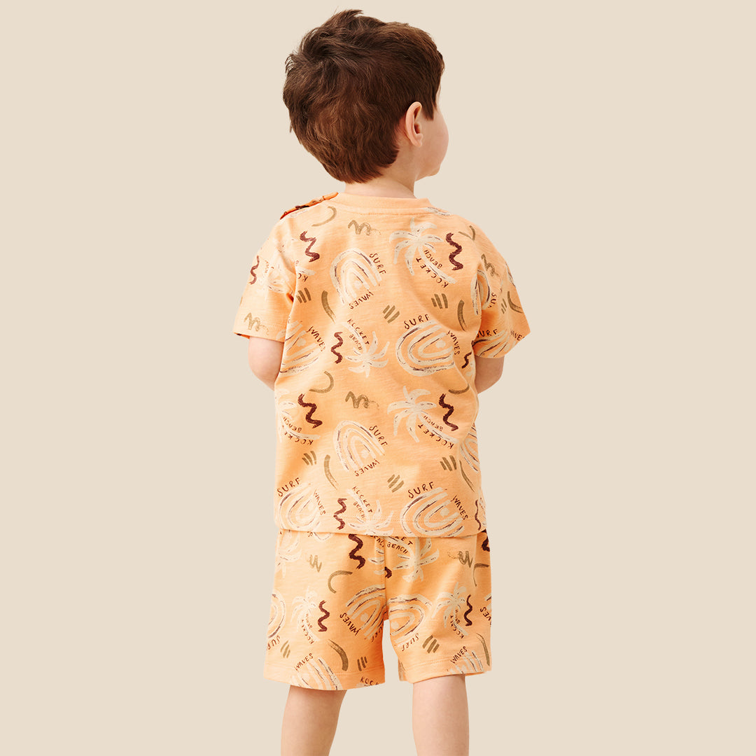 Kylo Oversized Palm T-shirt & Short Set - Angel & Rocket