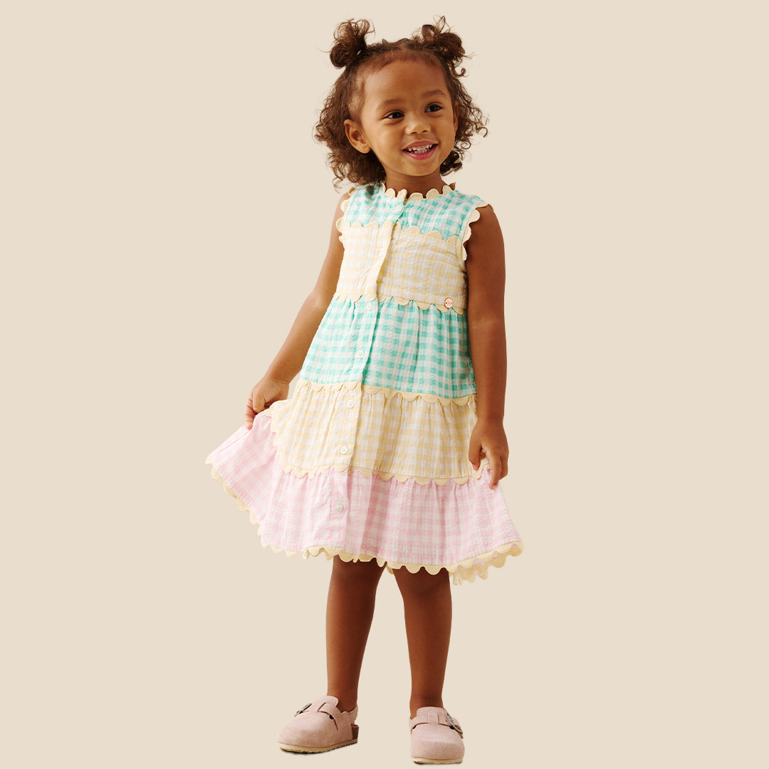 Ginny Gingham Bow Waist Dress