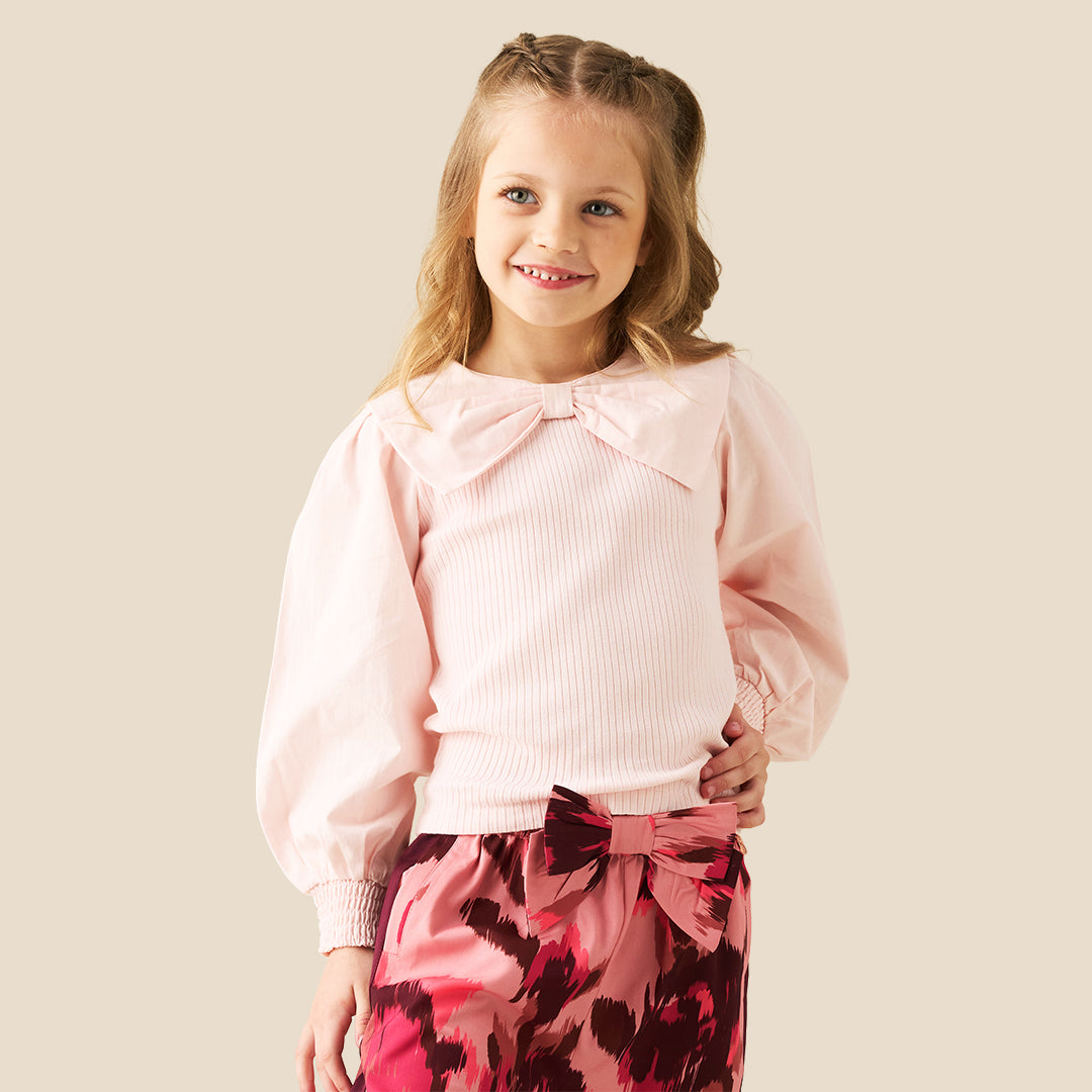 Girls Solid Orange Tops - Angel & Rocket