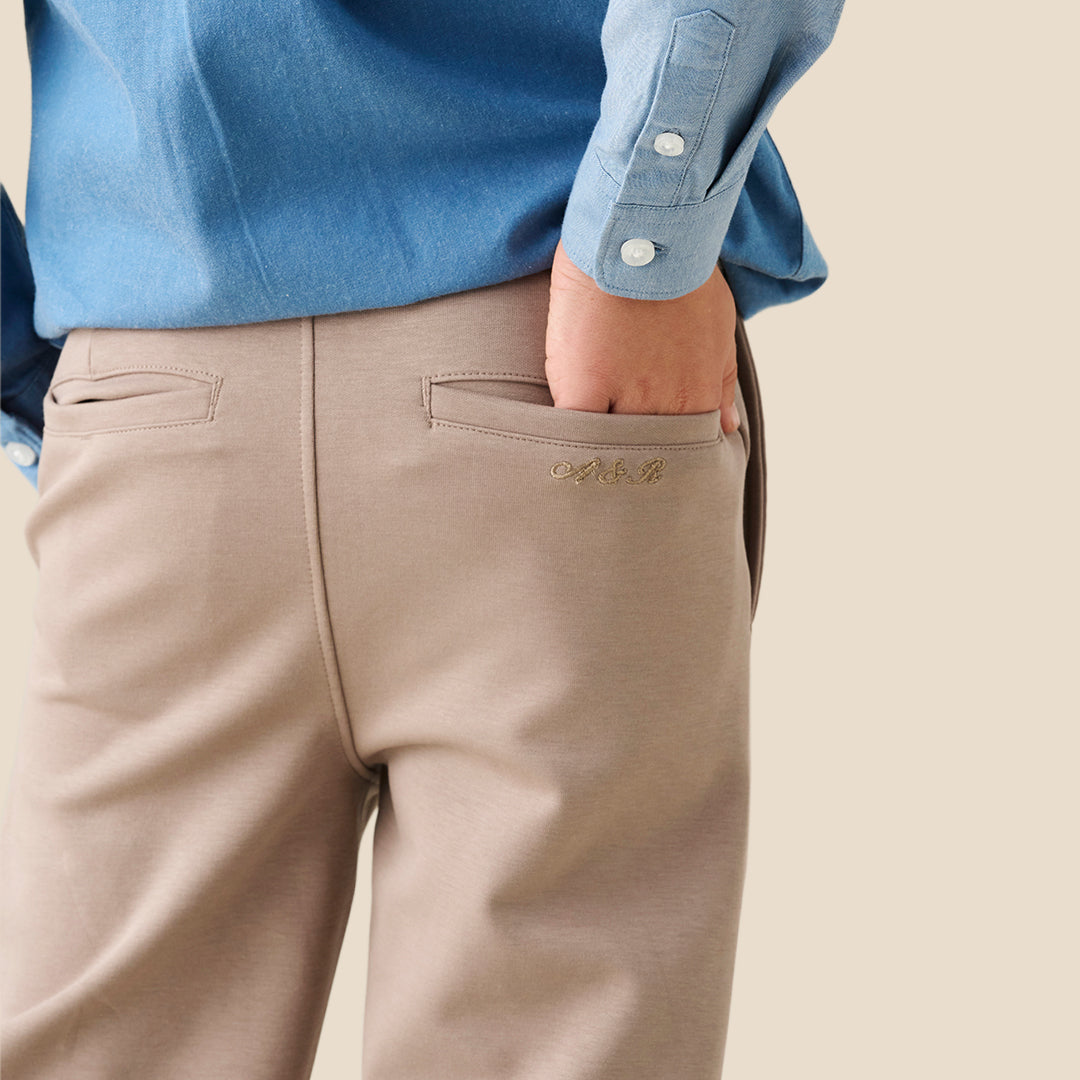 Angel & Rocket Boys Solid Brown Trousers