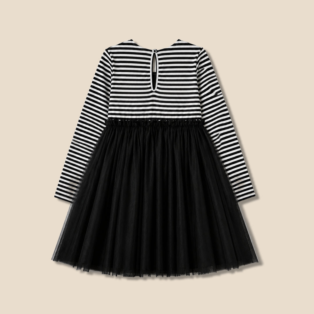 Angel & Rocket Girls Yarn Dyed Black Dresses