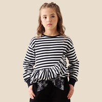 Marley Peplum Stripe Tee