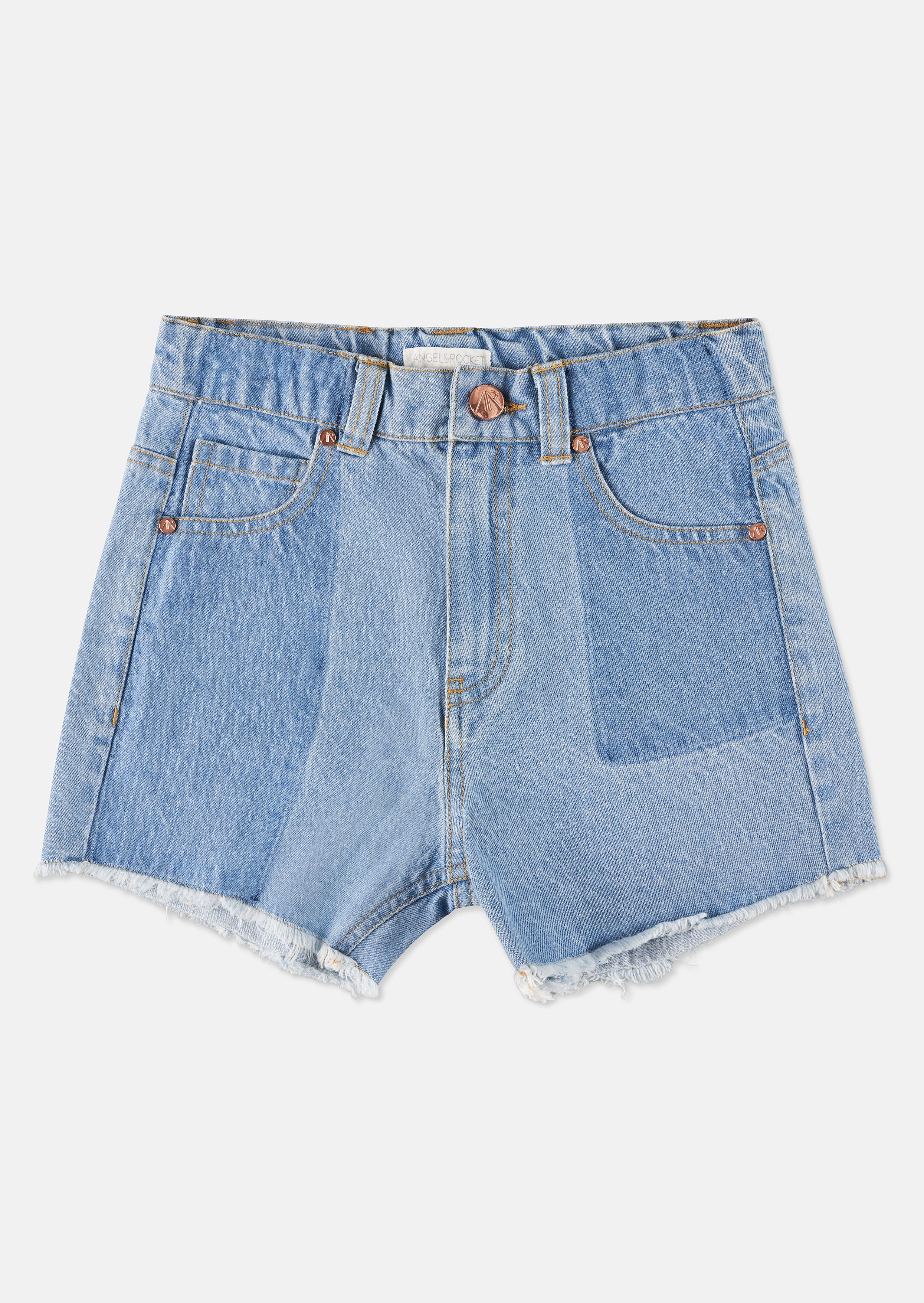 Girls Blue Denim Casual Shorts