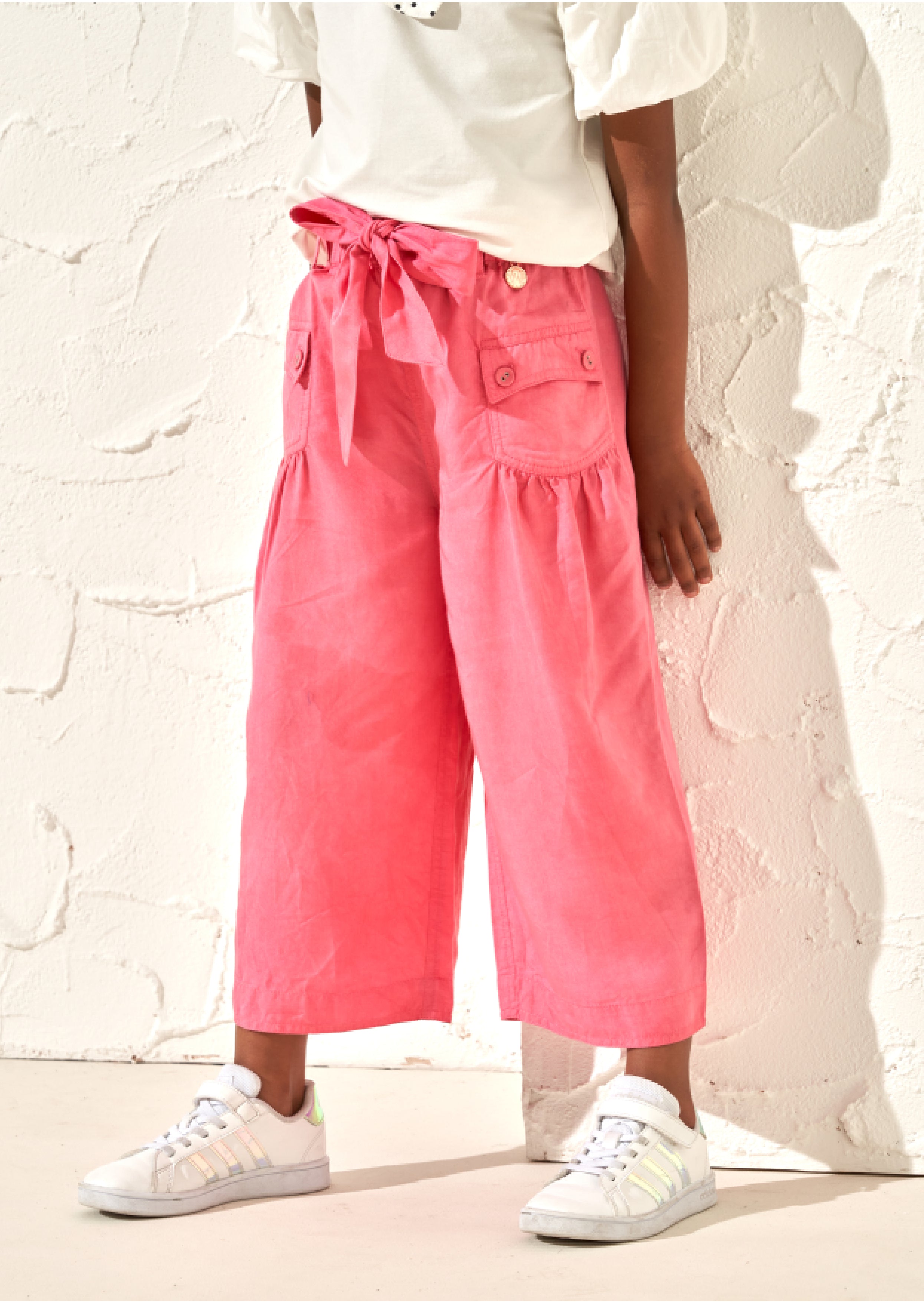 Poppy Pink Wide Leg Trousers