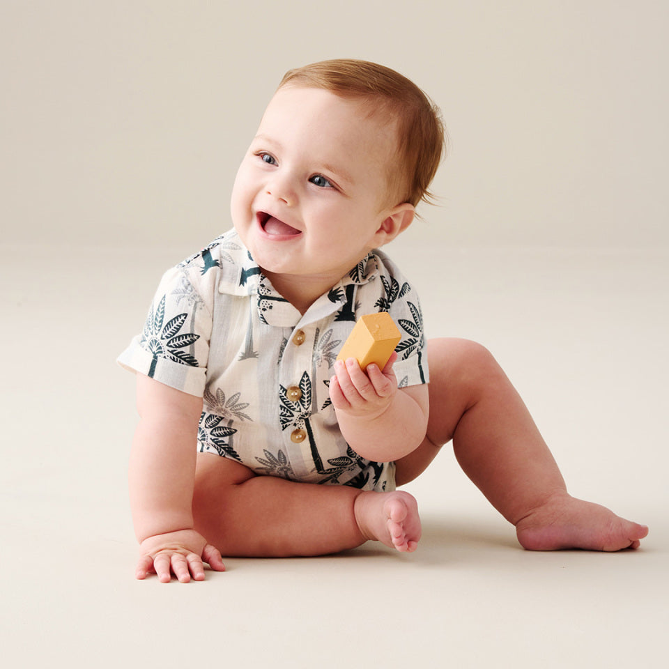 Jamie Palm Print Romper