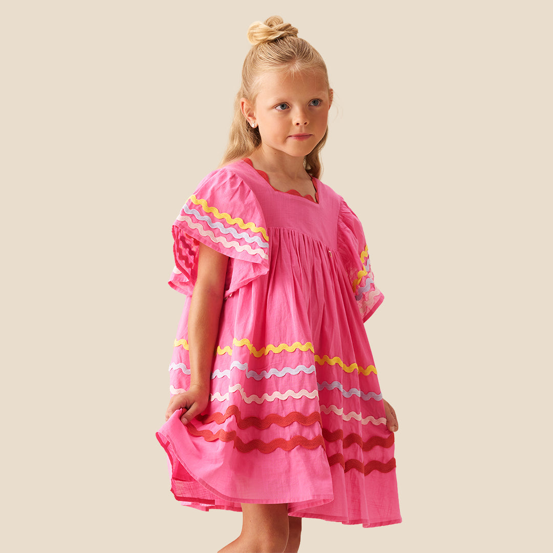 Electra Ric Rac Dress - Angel & Rocket