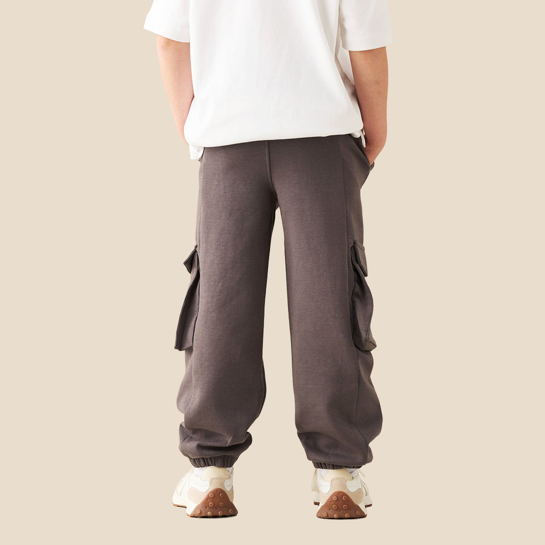 Frank Mix Panelled Cuffed Jogger Grey