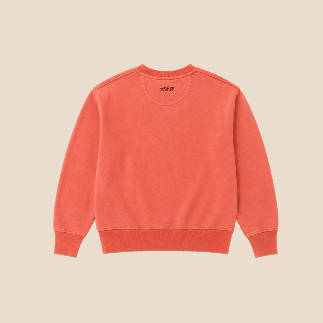 Boys Solid Orange Sweatshirts - Angel & Rocket