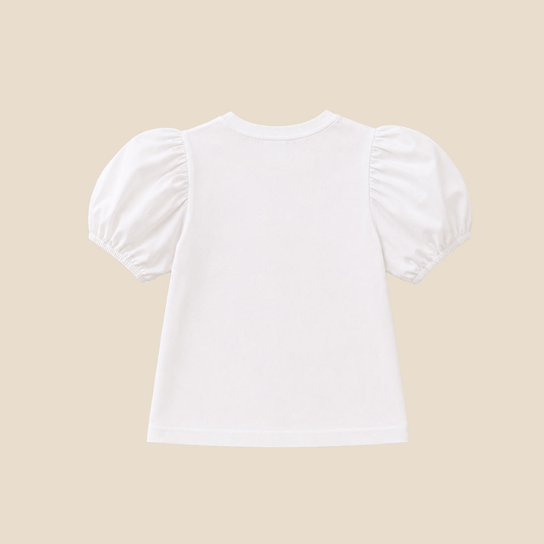 Girls Embellished White T-shirts - Angel & Rocket