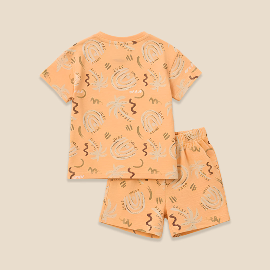 Kylo Oversized Palm T-shirt & Short Set - Angel & Rocket