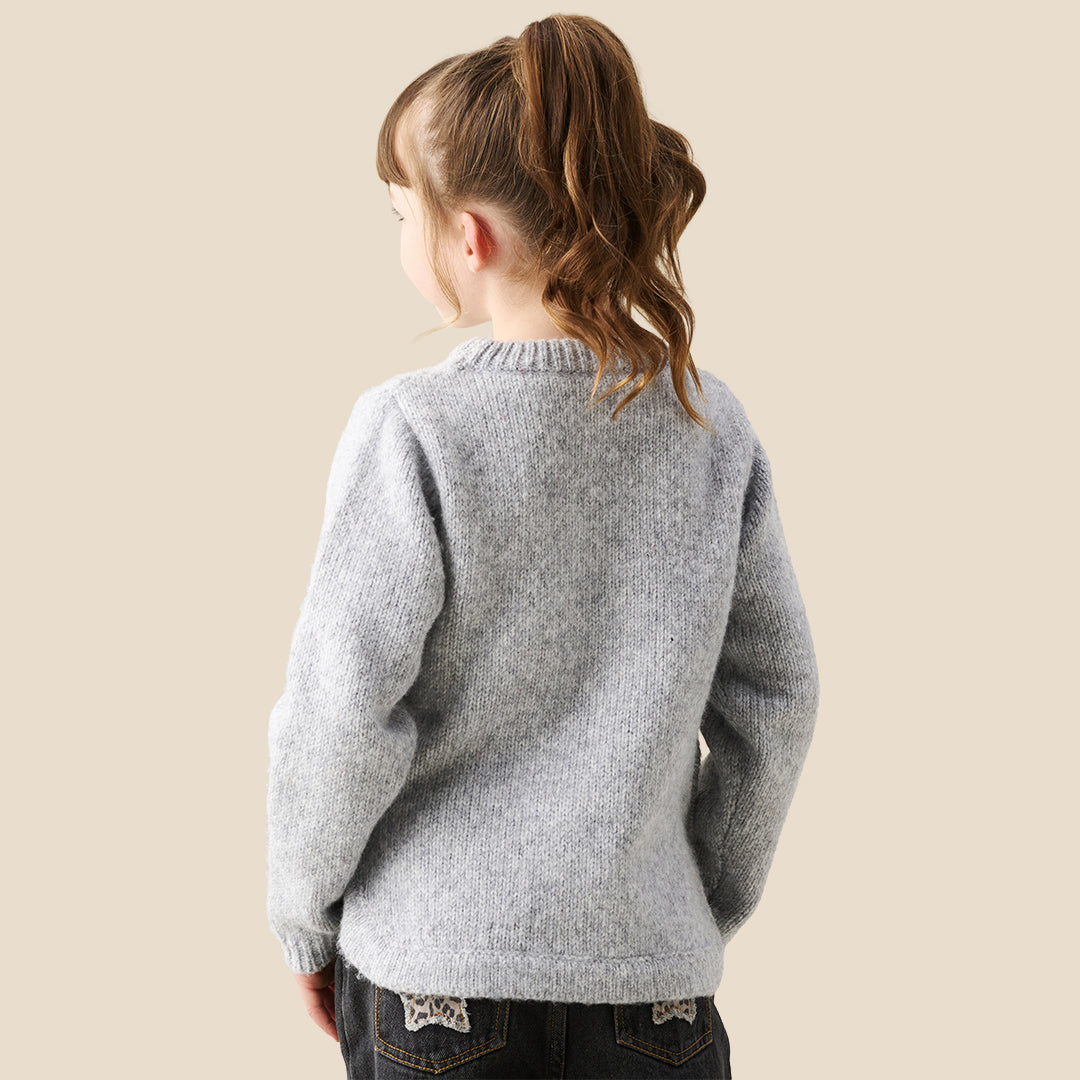 Angel & Rocket Girls Solid Navy Sweaters
