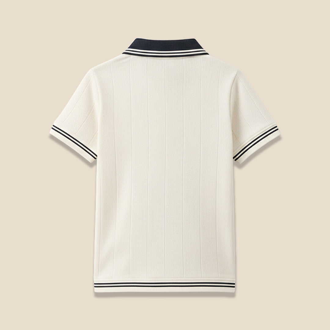 Oakley Rib Navy Contrast Polo - Angel & Rocket