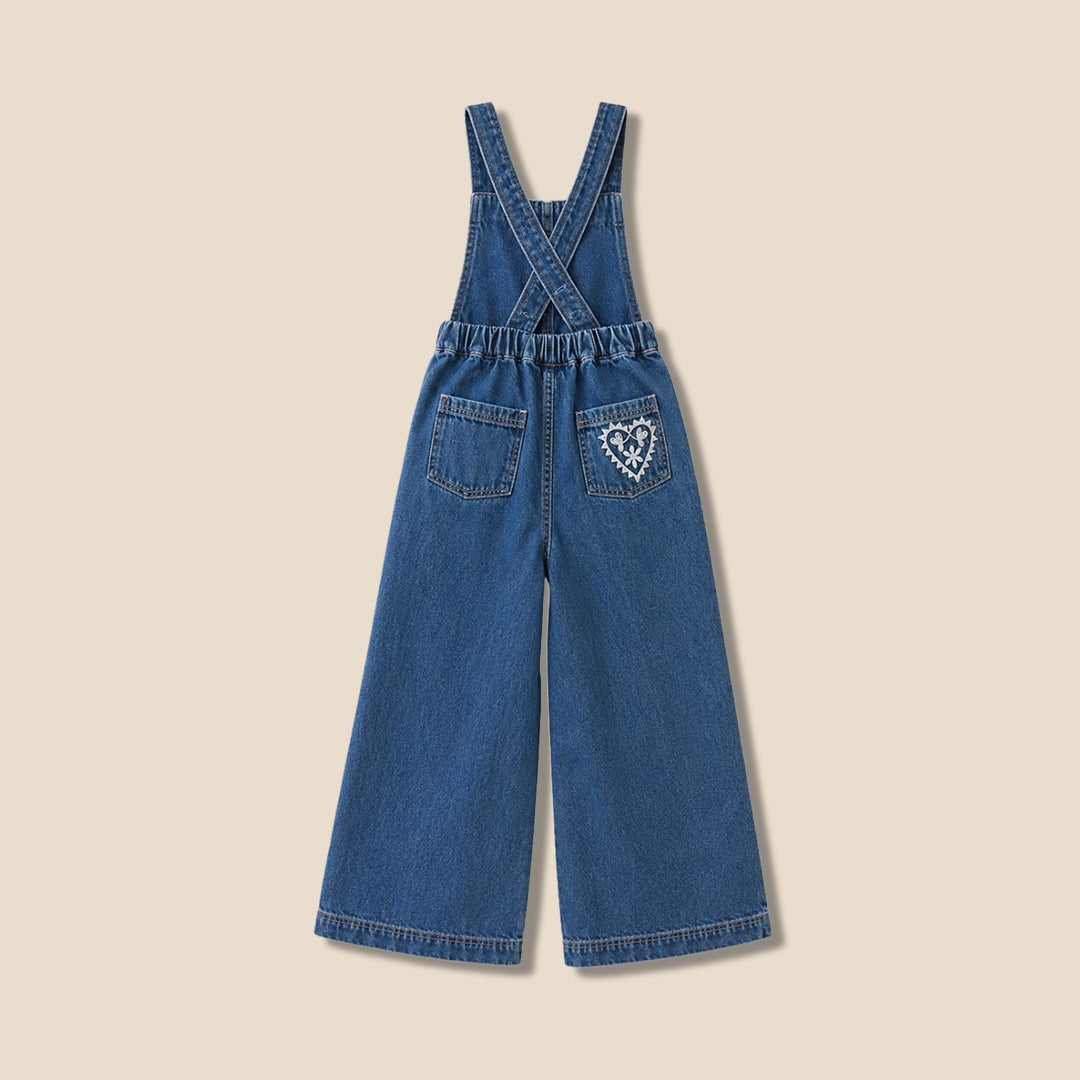 Angel & Rocket Girls Solid Blue Clothing Set