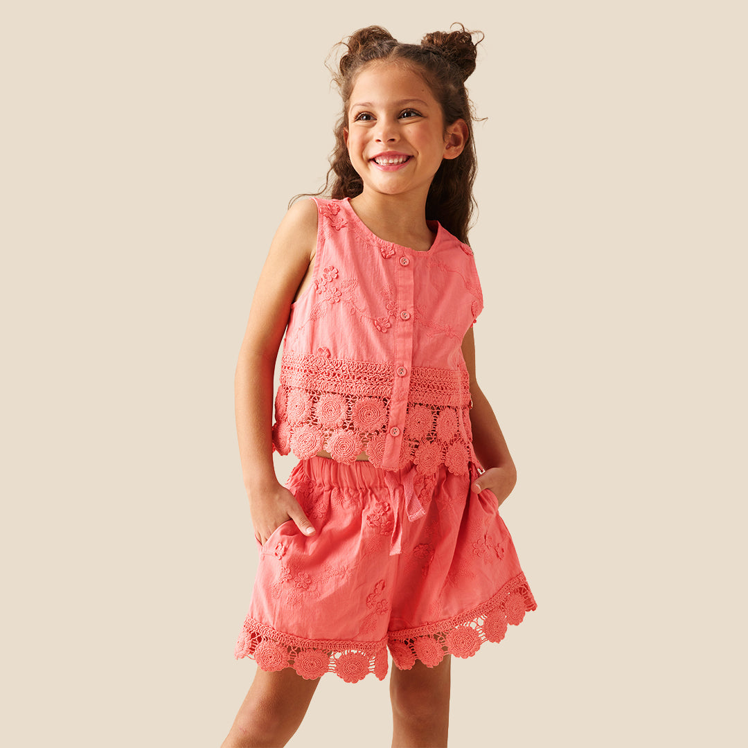 Mila Crochet Hem Shorts