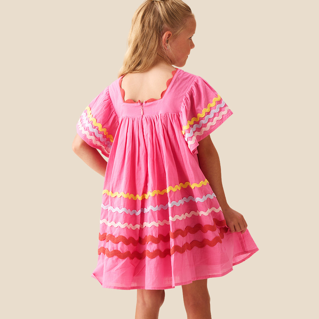 Electra Ric Rac Dress - Angel & Rocket