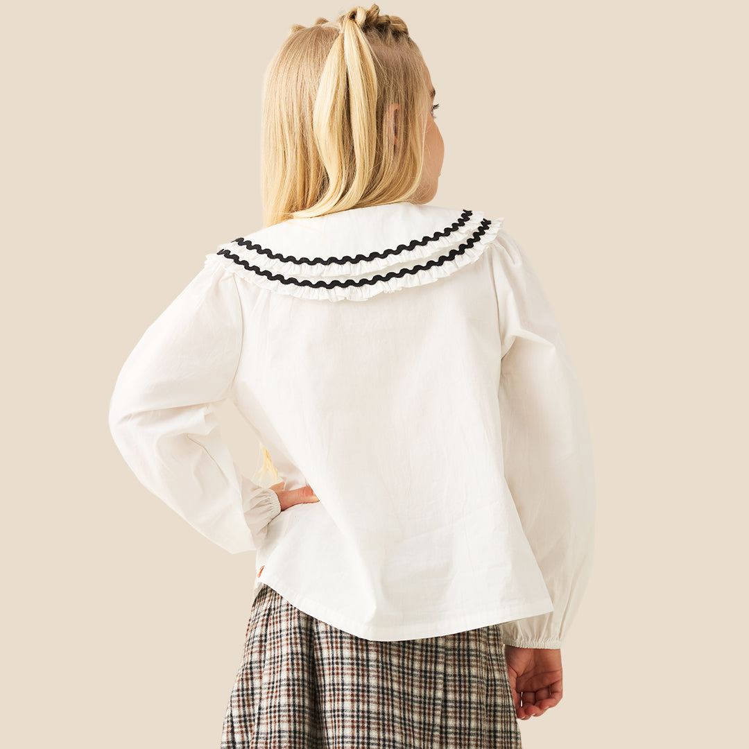 Angel & Rocket Girls Solid White Tops