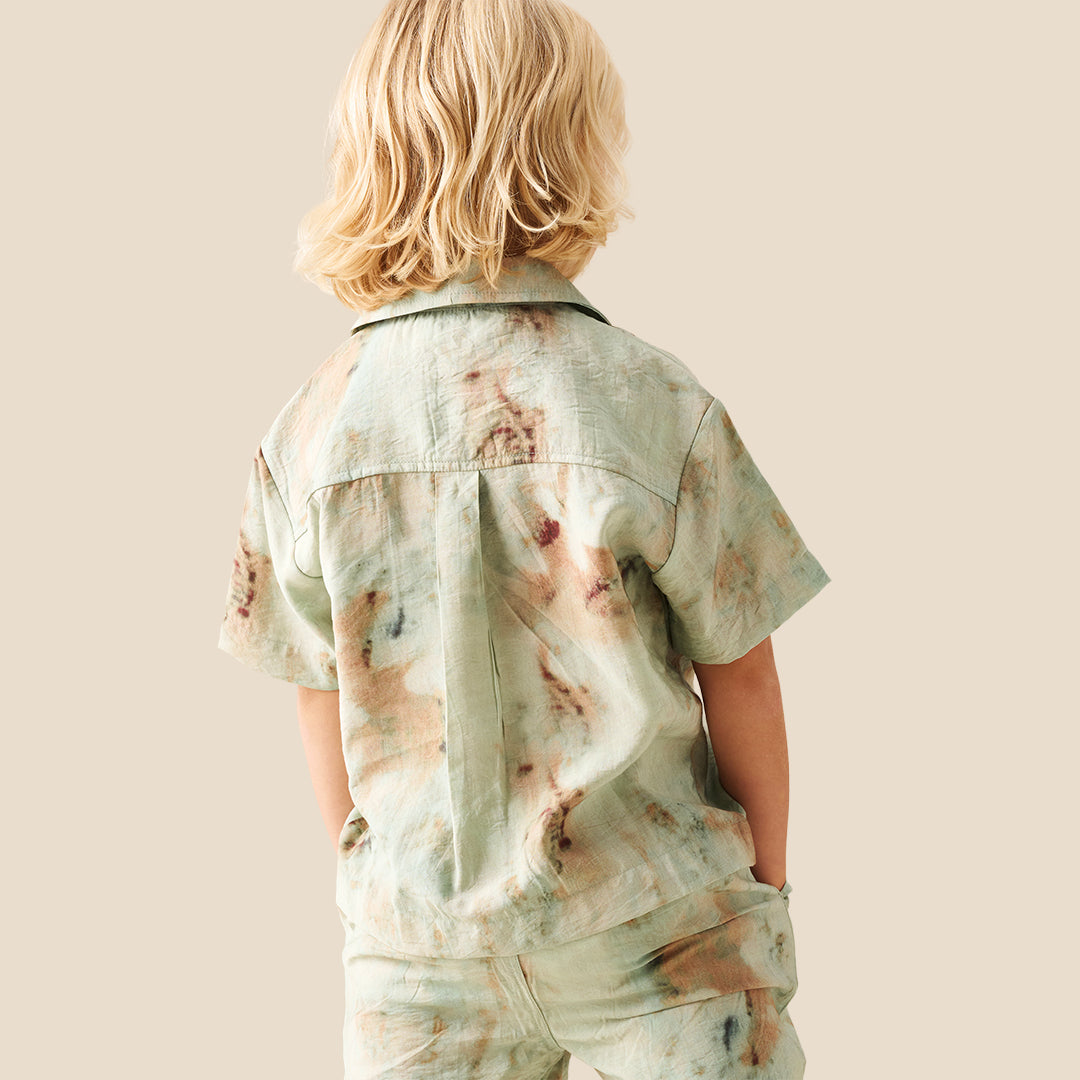 Teddy Tie Dye Print Shirt