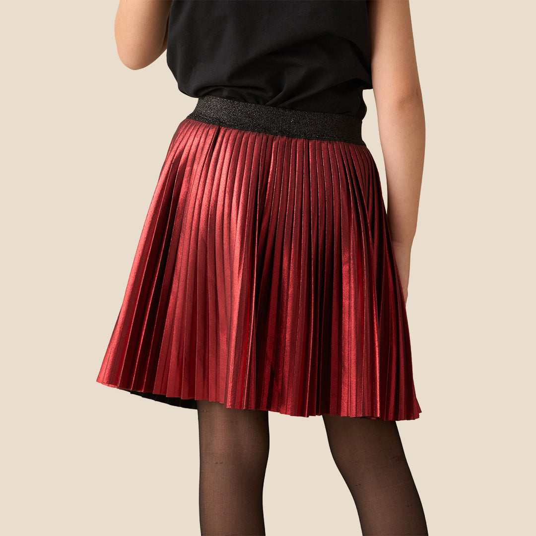Angel & Rocket Girls Mettalic Red Skirt