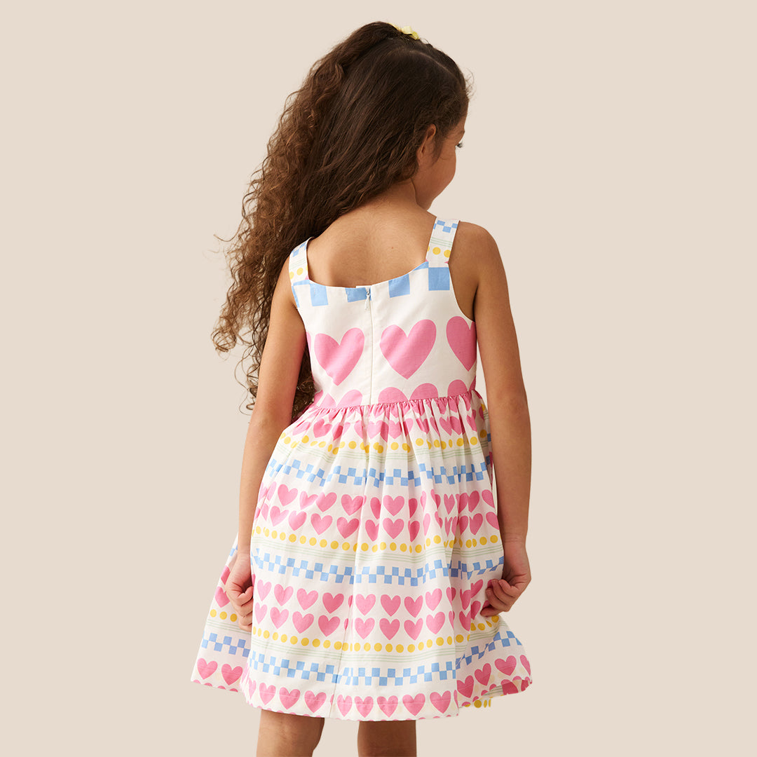 Maddie Heart Print Dress