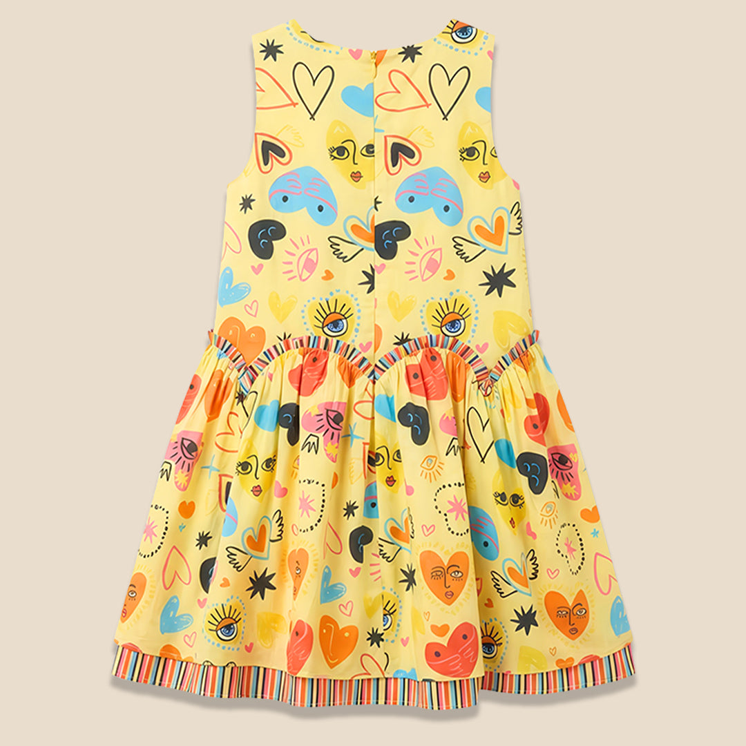 Quinn Heart Print Dress - Angel & Rocket