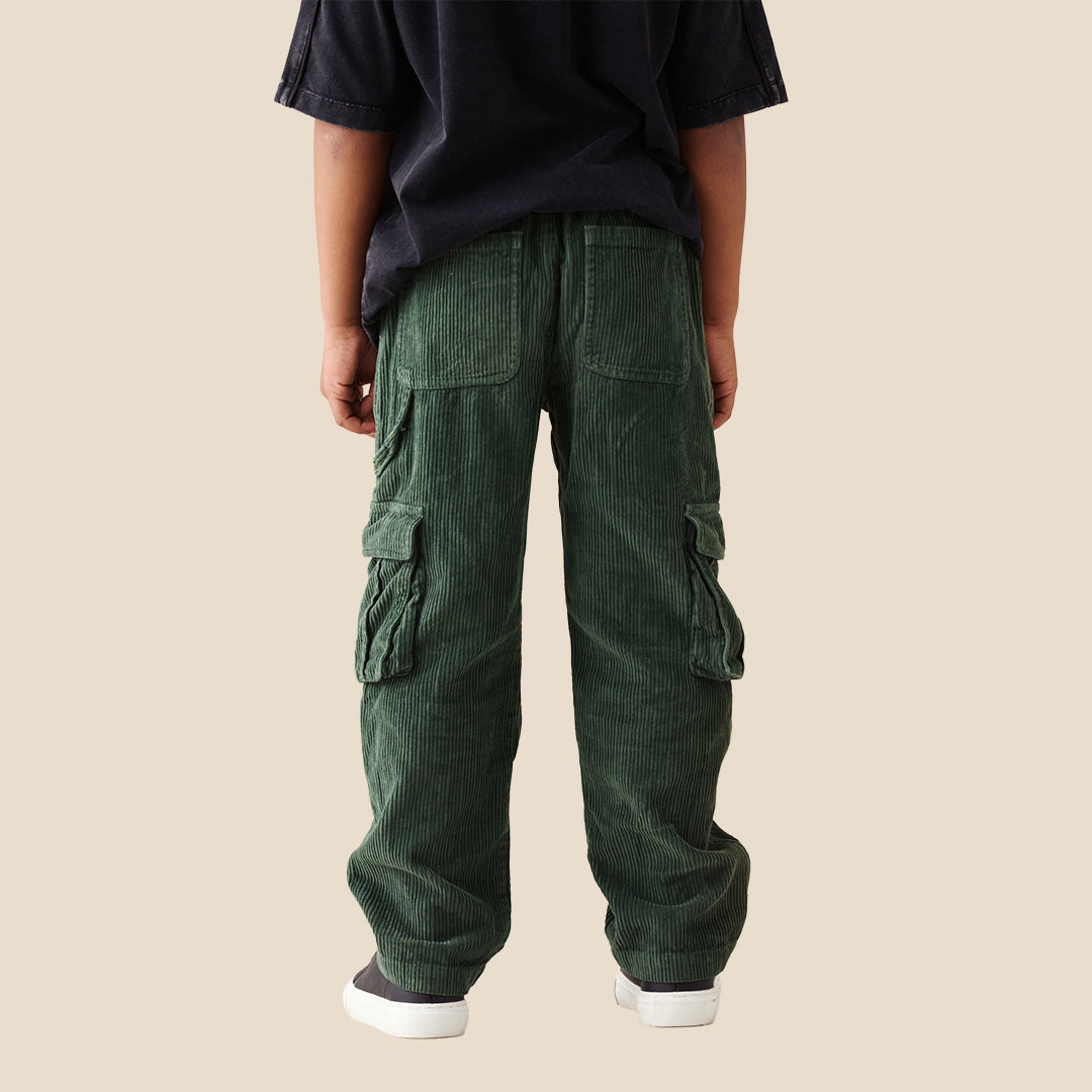 Boys Solid Khaki Joggers - Angel & Rocket