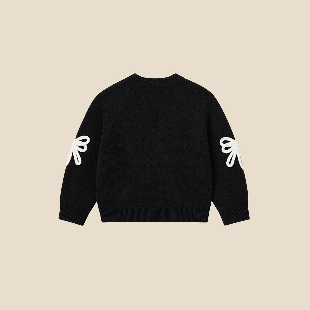 Angel & Rocket Girls Solid Black Sweaters