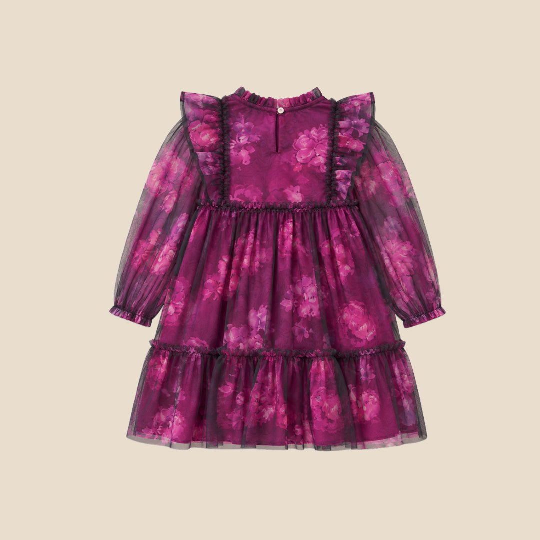 Estella Tiered Mesh Dress - Multi
