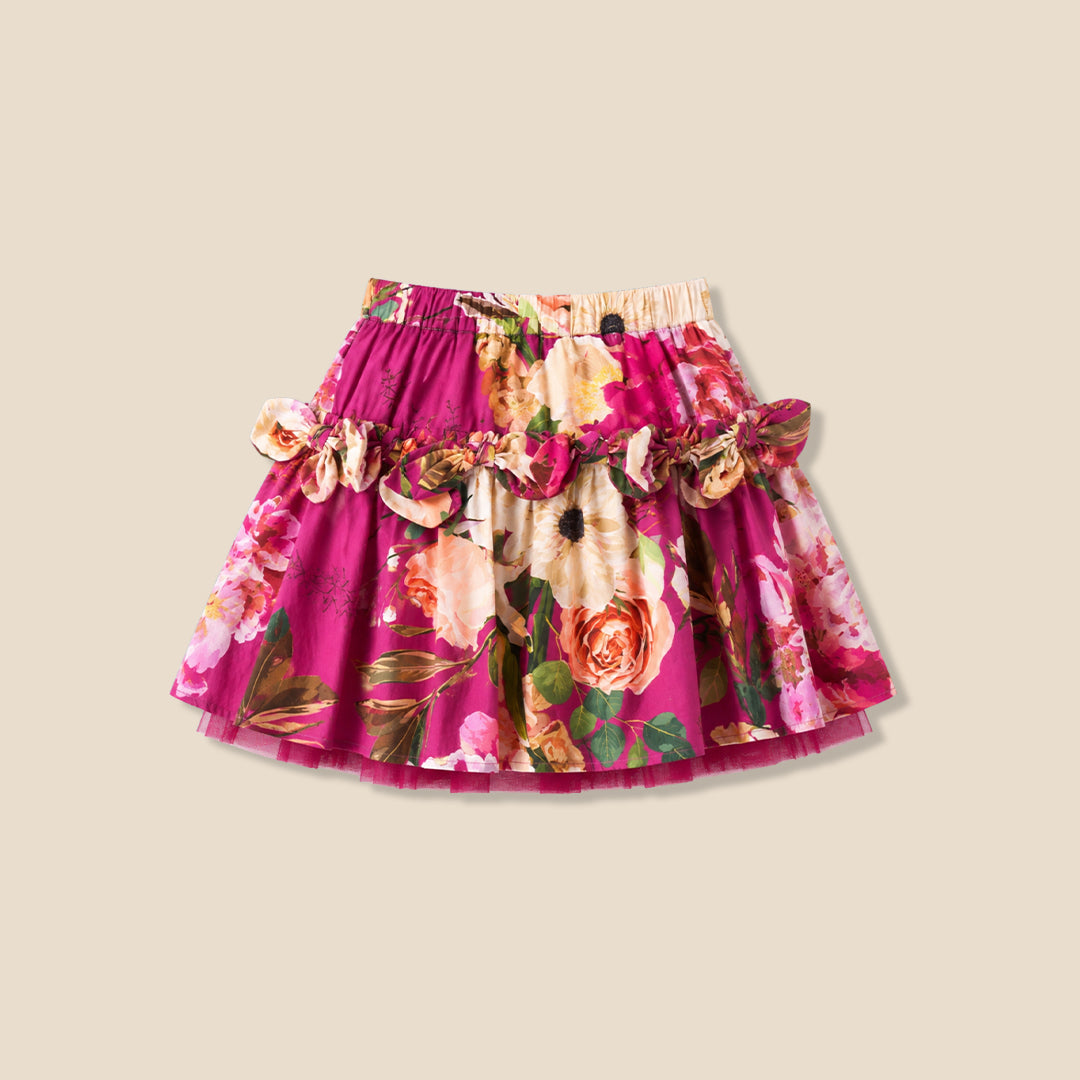 Girls Printed Pink Skirt - Angel & Rocket