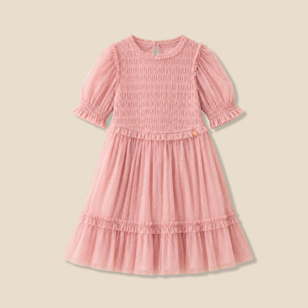 Girls Embellished Pink Dresses - Angel & Rocket