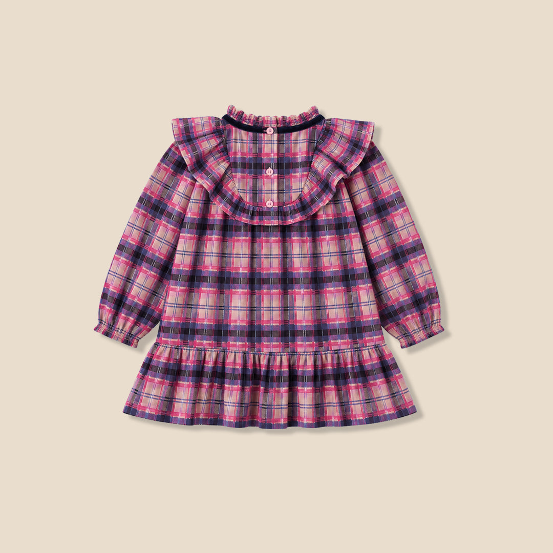 Cleo Check Mesh Dress
