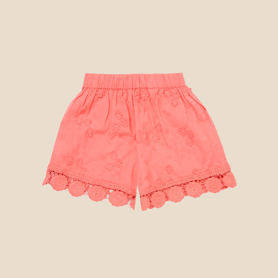 Mila Crochet Hem Shorts - Angel & Rocket