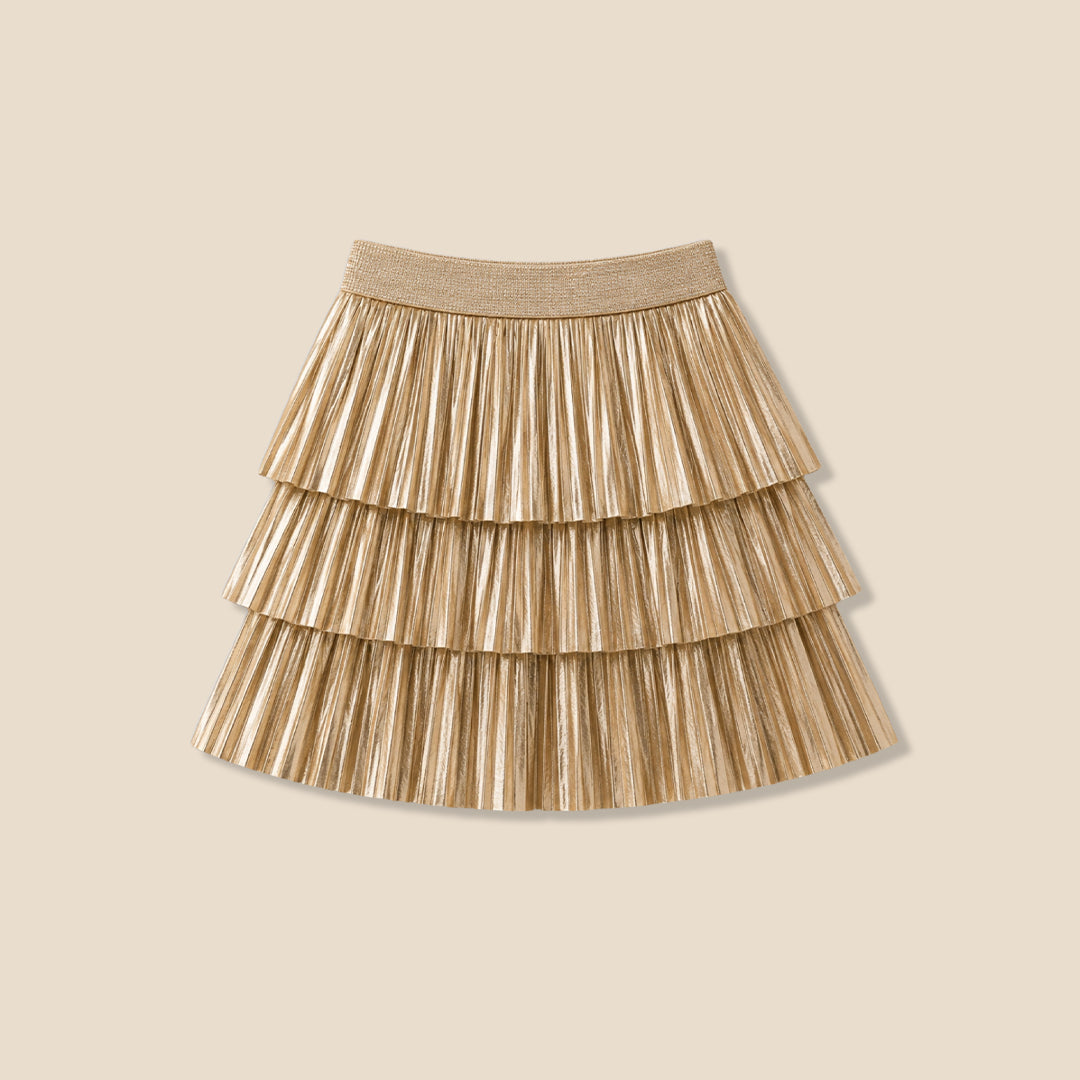 Girls Solid Yellow Skirt - Angel & Rocket