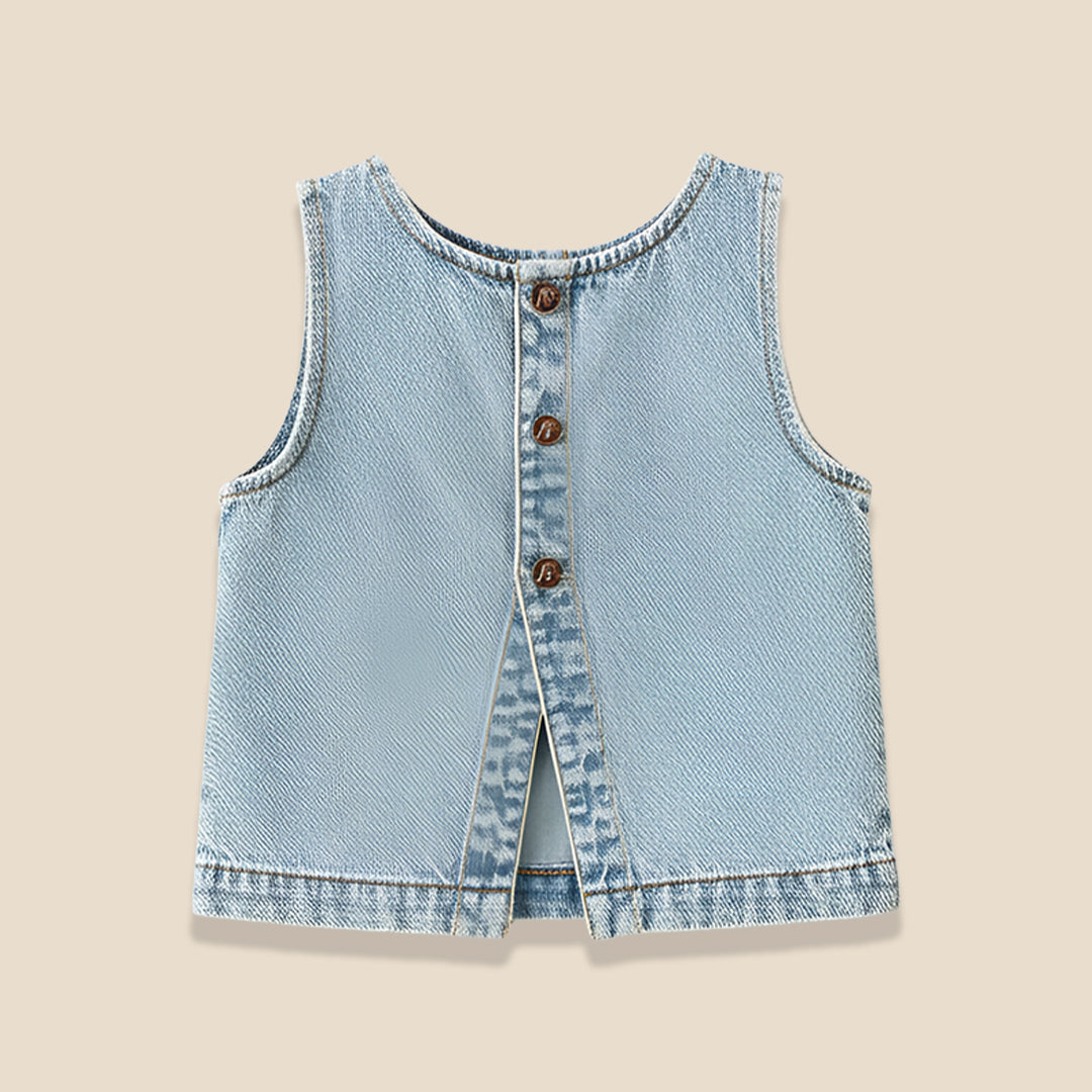 Sienna Denim Shell Top - Angel & Rocket