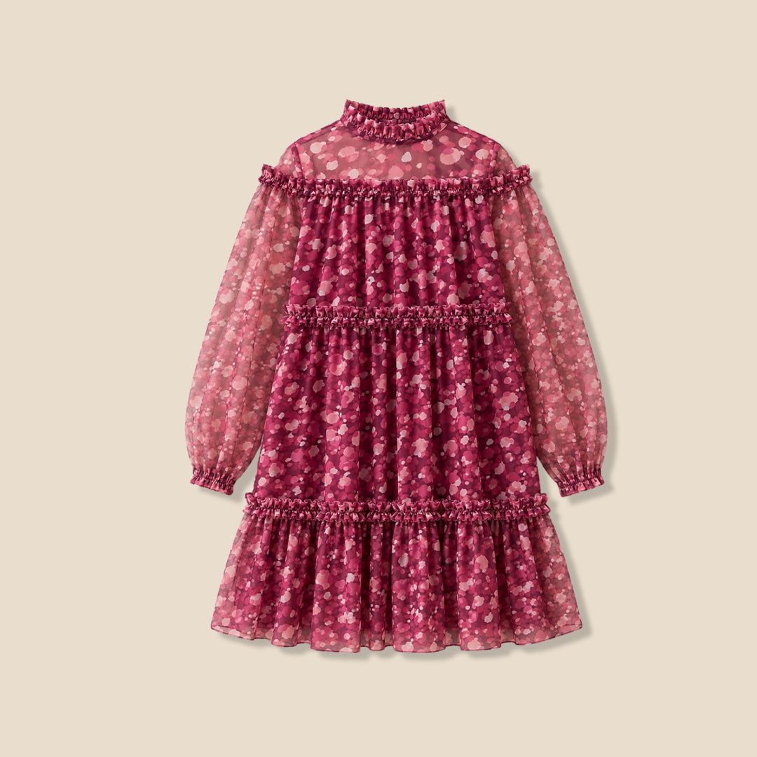 Cara Tiered Mesh Dress