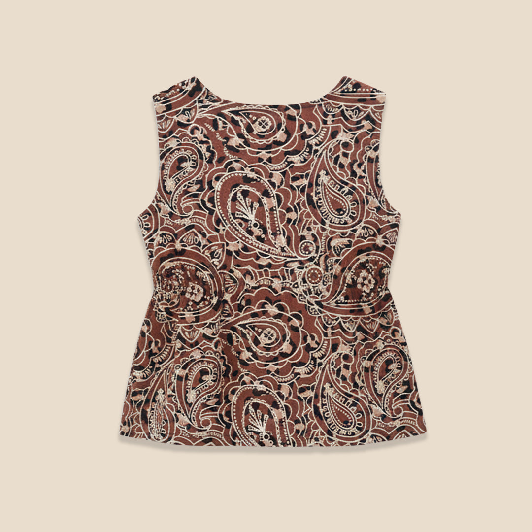 Livvy Leopard Peplum Top