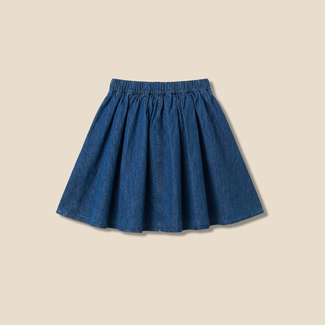 Angel & Rocket Girls Solid Blue Skirt