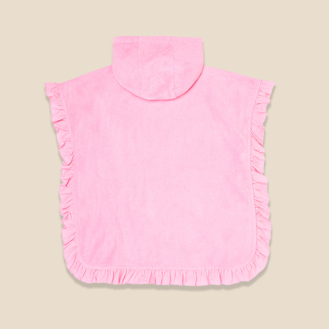 Shelley Embroidered Towelling Poncho - Angel & Rocket