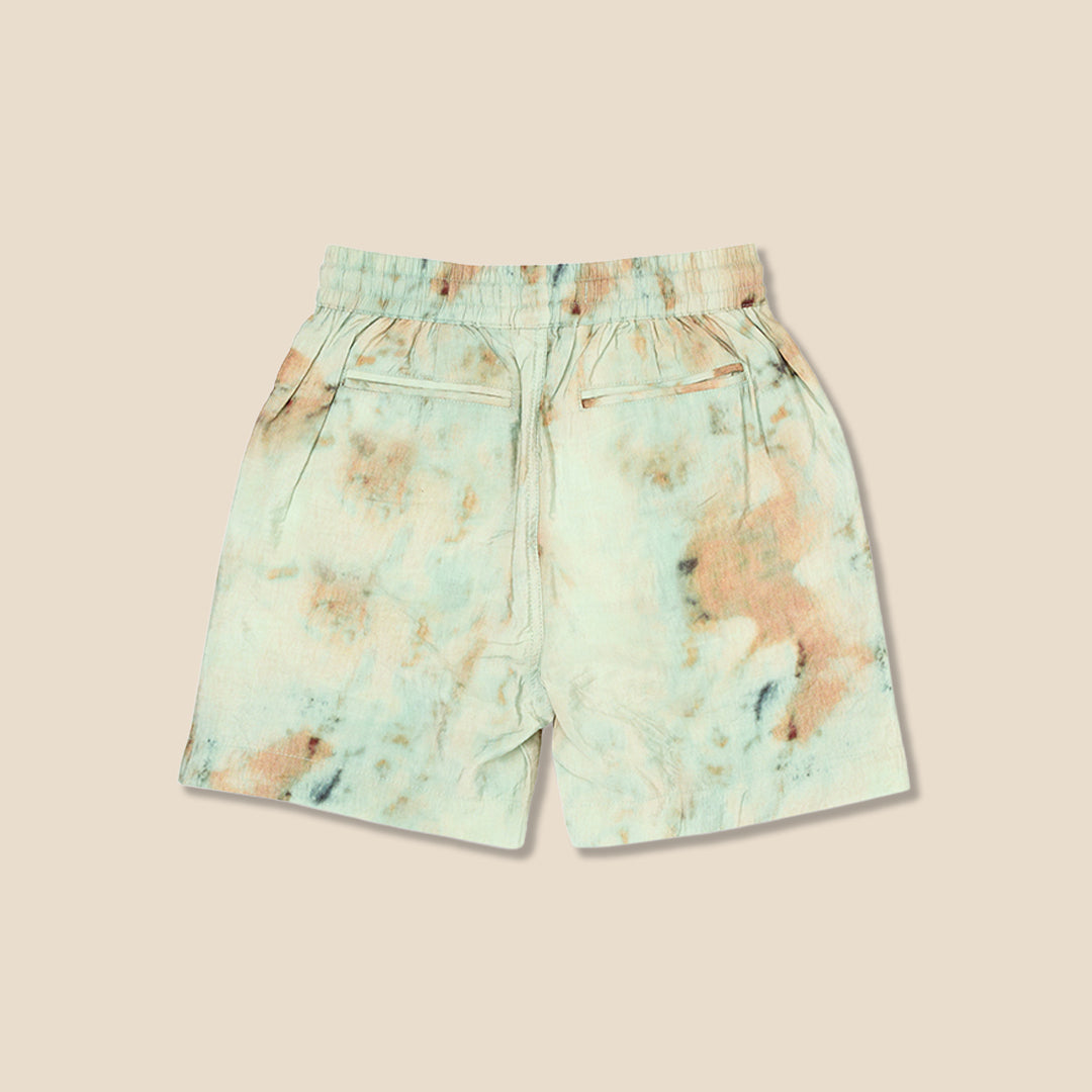 Teddy Tie Dye Print Short