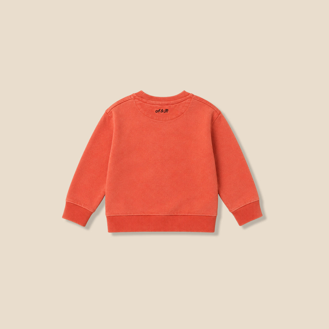 Enzo Utility Orange Sweatshirt