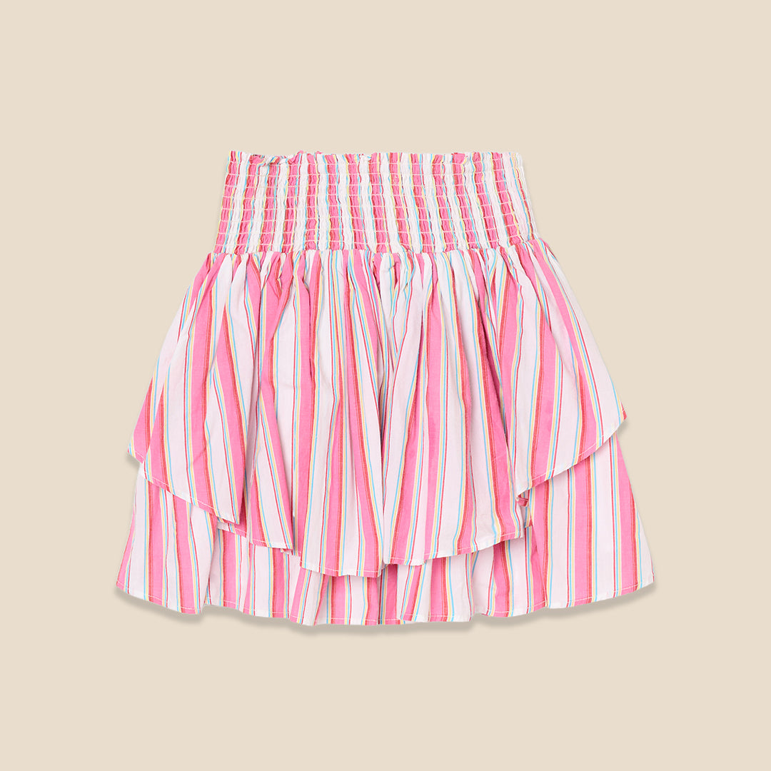Tammy Stripe Shirred Waist Mini Skirt - Angel & Rocket