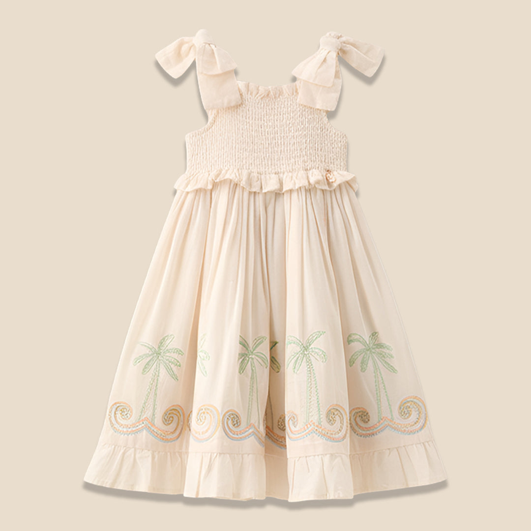 Palma Embroidered Hem Sun Dress