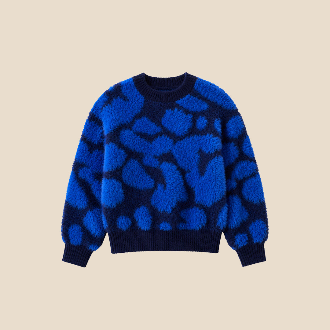 Angel & Rocket Girls Solid Blue Sweaters