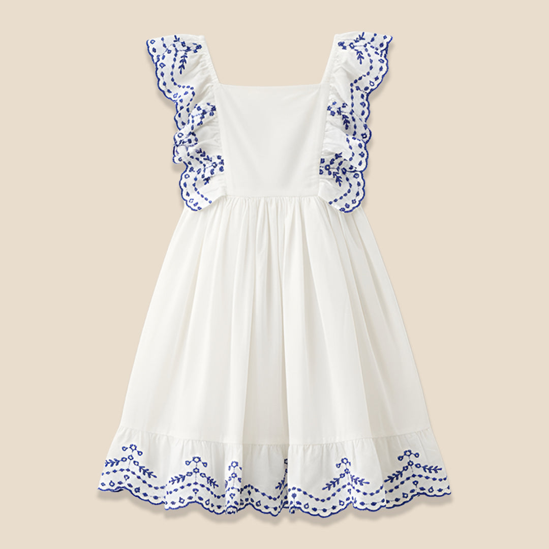 Sophie Embroidered Dress - Angel & Rocket