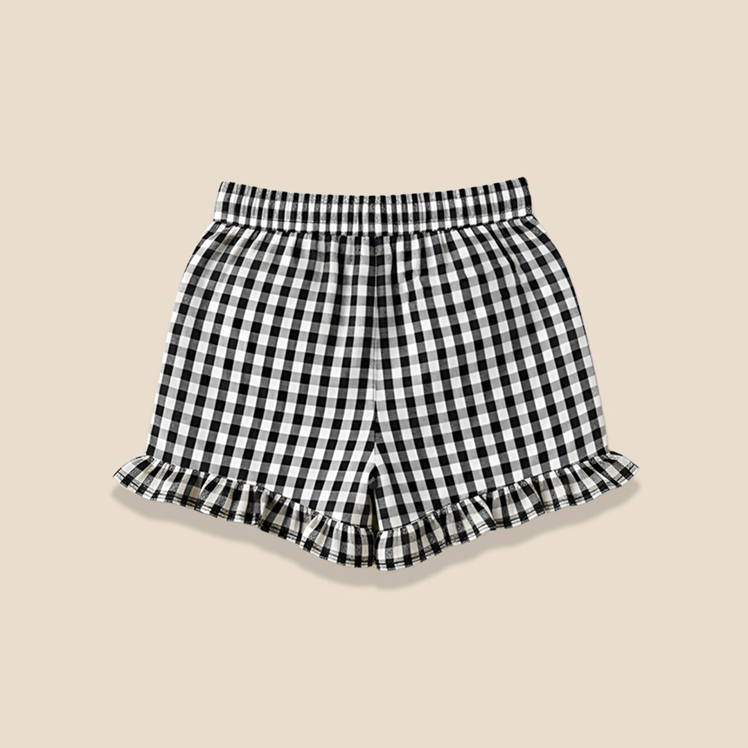 Megan Gingham Frill Short - Angel & Rocket