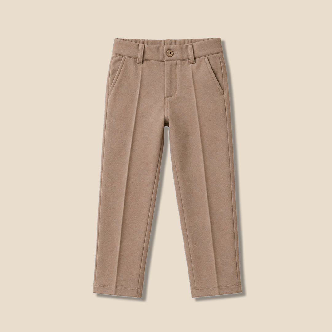 Angel & Rocket Boys Solid Brown Trousers