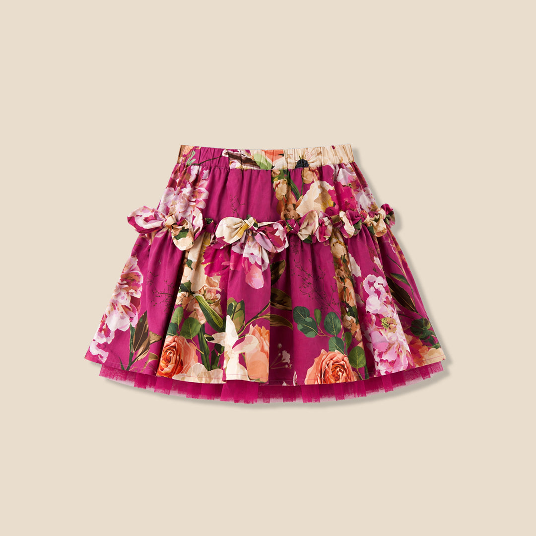 Girls Printed Pink Skirt - Angel & Rocket