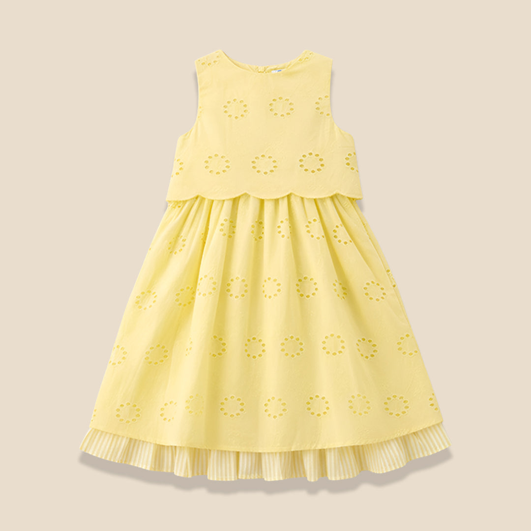 Natalie Broderie Bow Back Dress - Angel & Rocket